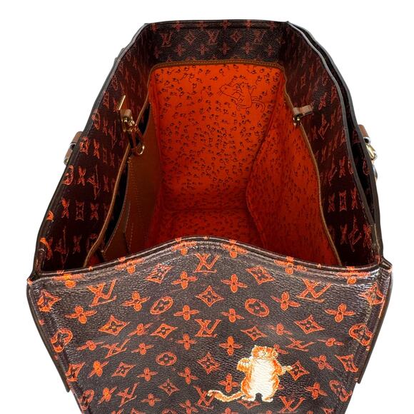 Louis Vuitton Catogram Steamer Cabas XXL tote cat bag Grace Coddington Monogram - Picture 9 of 16